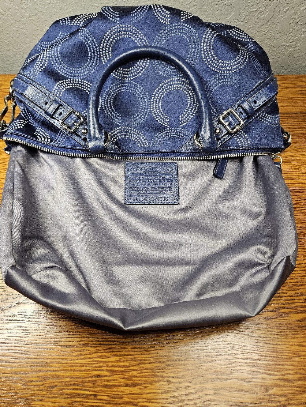 Coach Madison Dotted Op Art Sophia Convertible Bag - Picture 9 of 14